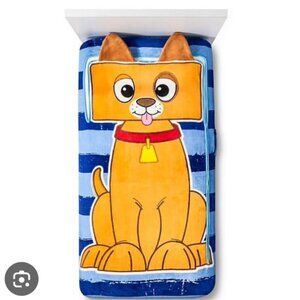 Toddler Bedding Zippy Sack Twin Size Doggie Character Zip Up Bed Transition Tool